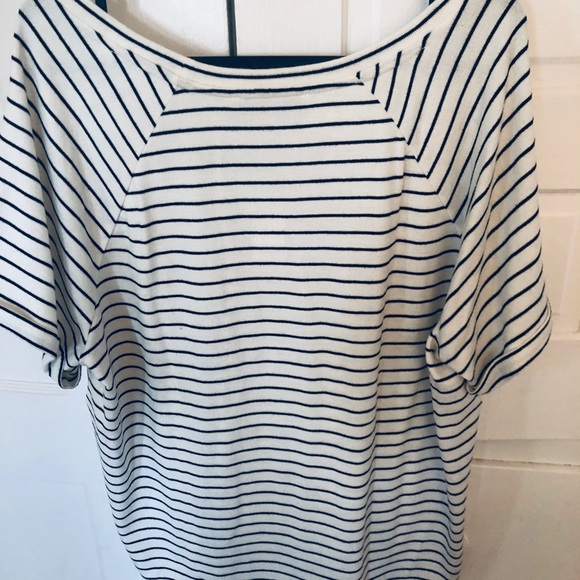 LOFT Black & White Striped Sweater - Picture 3 of 4